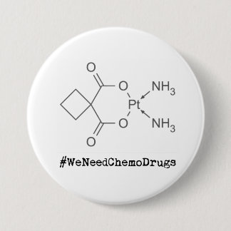 #WeNeedChemoDrugs Ronde Button 7,6 Cm