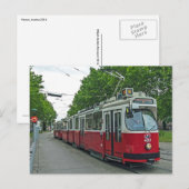 Wenen elektrische treewagen 2014 briefkaart (Voorkant / Achterkant)