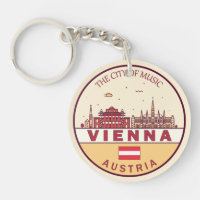 Wenen Oostenrijk City Skyline Emblem