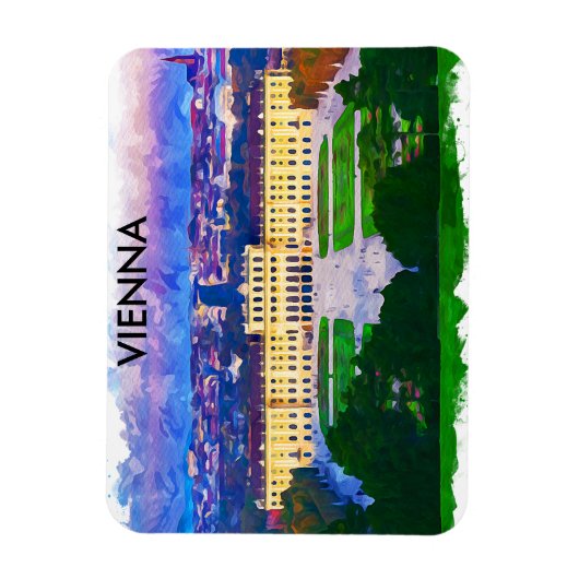 Wenen Oostenrijk Historische stad uitzicht Magneet (Verticaal)