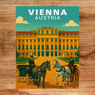 Wenen, Oostenrijk Keizerlijk Paleis & Paarden Briefkaart