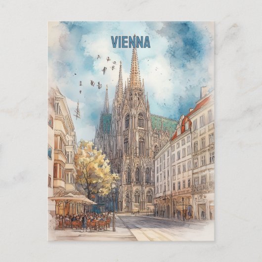 Wenen Oostenrijk Reizen Briefkaart (Voorkant)