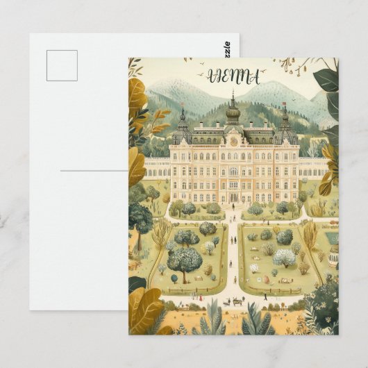 Wenen Oostenrijk Reizen Briefkaart (Voorkant / Achterkant)