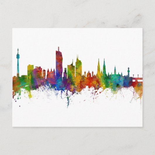Wenen Oostenrijk Skyline Briefkaart (Voorkant)