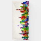 Wenen Oostenrijk Skyline Spandoek (Verticaal)
