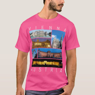 Wenen Oostenrijk Souvenir Beroemde bezienswaardigh T-shirt