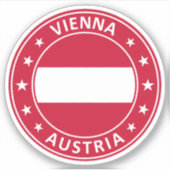 Wenen, Oostenrijk Sticker (Voorkant)