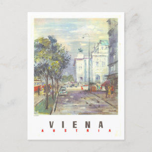 Wenen Oostenrijk Travel Poster Briefkaart