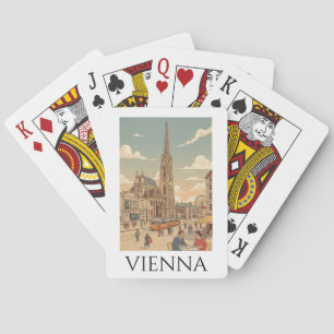 Wenen Oostenrijk Vintage Reis Cafe Cultuur Pokerkaarten