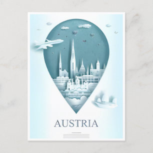 Wenen Oostenrijk Vintage Reizen toerisme souvenir Briefkaart