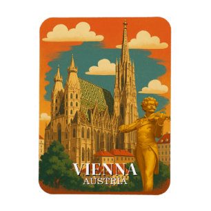 Wenen Oostenrijk Vintage Travel Europees Magneet