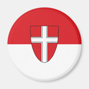 Wenen Oostenrijk vlag stadssymbool Wien Magneet