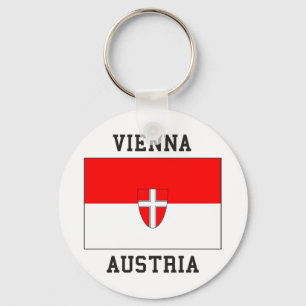 Wenen - Oostenrijkse vlag Sleutelhanger