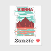 Wenen Reisposter Sticker (Vel)