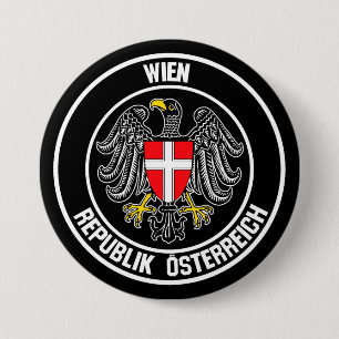 Wenen Ronde Emblem Button 7,6 Cm