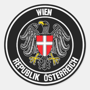 Wenen Ronde Emblem Ronde Sticker