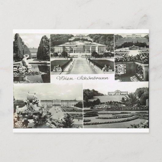 Wenen, Schronbrunn Palace, Oostenrijk Briefkaart (Voorkant)