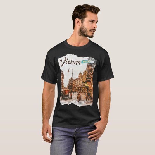 Wenen Stad Oostenrijk Wien Wenen T-shirt (Voorkant volledig)