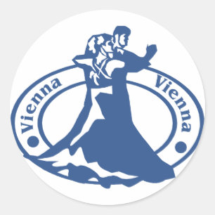 Wenen Stempel Ronde Sticker