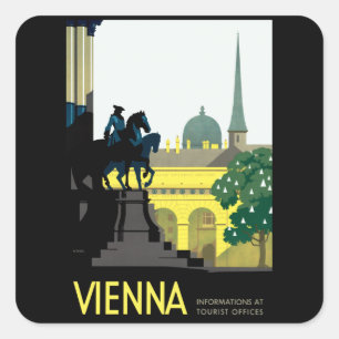 Wenen Vierkante Sticker
