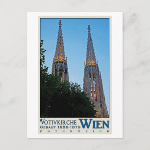 Wenen - Votivkirche Briefkaart