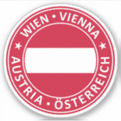 Wenen, Wenen, Oostenrijk Sticker (Voorkant)