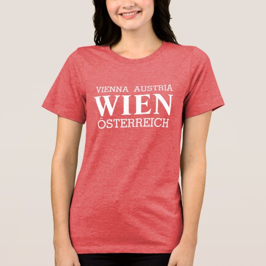 Wenen - Wien shirten en jassen Tri-Blend Shirt (Voorkant)