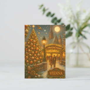 Wener Kerstmarkt Oudejaars Reis Kunst Feestdagenkaart