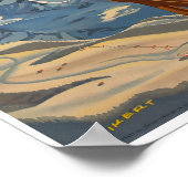 Wengen, Suisse, affiche de ski (Coin)