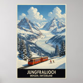 Wengen, Suisse : Poster Vintage voyage des années (Devant)