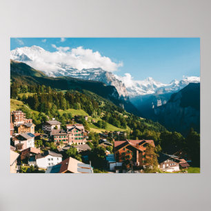 Wengen Swiss Alpine Poster