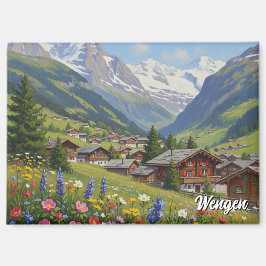 Wengen Switzerland Travel Magneet