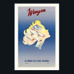 Wengen Switzerland Vintage Ski Poster<br><div class="desc">Wengen Switzerland Vintage Ski Poster Vintage Travel Posters, vintage travel poster art, retro travel poster, travel wall art, vintage travel print, classic travel illustration, retro tourism poster, old travel advertising art, travel poster decor, vintage destination poster, retro wall art print, travel art print, nostalgic travel art, vintage vacation poster, classic...</div>