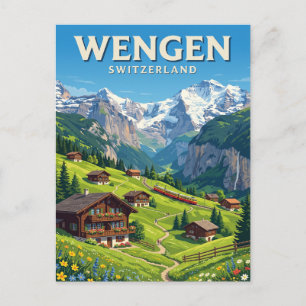 Wengen Zwitserland Briefkaart