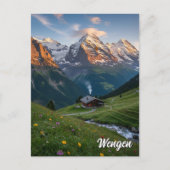 Wengen Zwitserland Reizen Briefkaart (Voorkant)