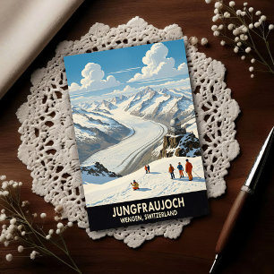 Wengen, Zwitserland: Reizen in de jaren 60 Briefkaart