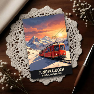 Wengen, Zwitserland: Reizen in de jaren 60  Briefkaart