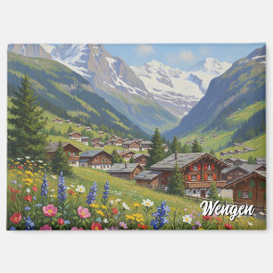Wengen Zwitserland Reizen Magneet