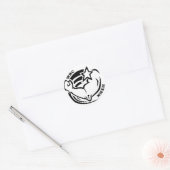 Wenis Rodeo Kampioenschappen 2012 Ronde Sticker (Envelop)