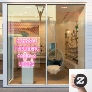 Wenkbrauw Threading Gezichtsbehandelingen Harsen H Raamsticker