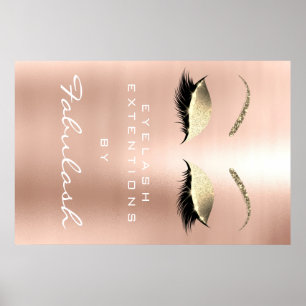 Wenkbrauwen van de Naam van de Salon van de Poster