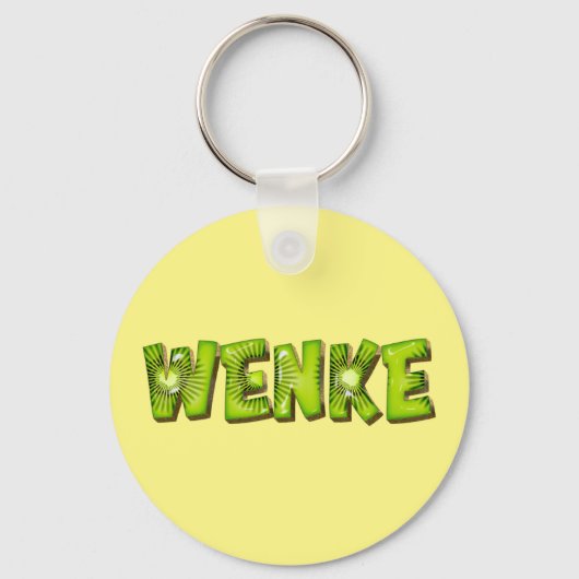 Wenke Nom Porte-clés Design Kiwi (Recto)