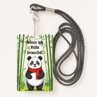 "Wenn ich Hilfe brauche:" Ausweis Badge