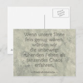 Wenn unsere Sinne Briefkaart (Voorkant / Achterkant)