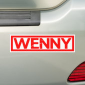 Wenny Stamp Bumpersticker (Op auto)