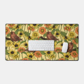 Wens et fleurs sur jaune pâle (Clavier et souris)