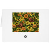 Wens et fleurs sur vert (Dos Horizontal)