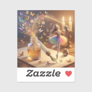 Wens gelukkig leven Cut Vinyl Sticker