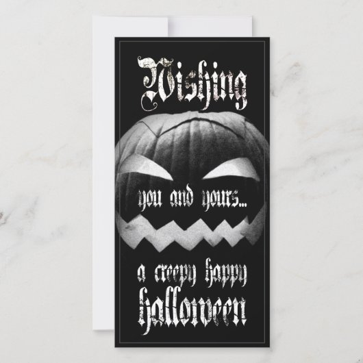 Wens je een enge gelukkige Halloween (Voorkant)