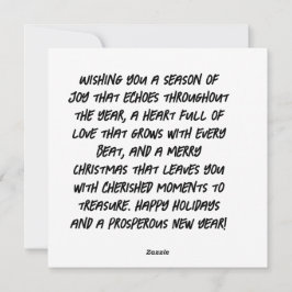 Wens je een seizoen van vreugde dat naklinkt  feestdagenkaart